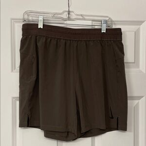 Nike Men's Taupe Yoga Shorts